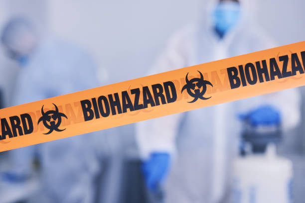 Professional Blood Cleanup technician working in Danciger, TX